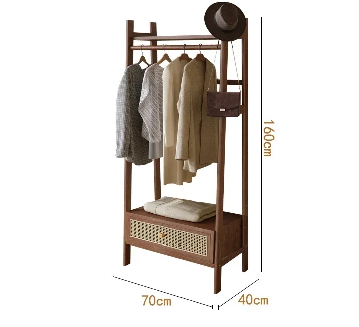 Solid wood floor hanger Nordic minimalist bedroom multifunctional Japanese storage rattan
Solid wood floor hanger Nordic minimalist bedroom multifunctional Japanese storage rattan