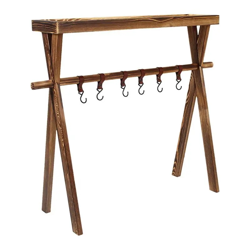 Camping Folding Storage Rack Multi-Functional Wood Folding Storage Rack For Picnic Stable Triangular Structure Solid Wood Shelf
Camping Folding Storage Rack Multi-Functional Wood Folding Storage Rack For Picnic Stable Triangular Structure Solid Wood Shelf