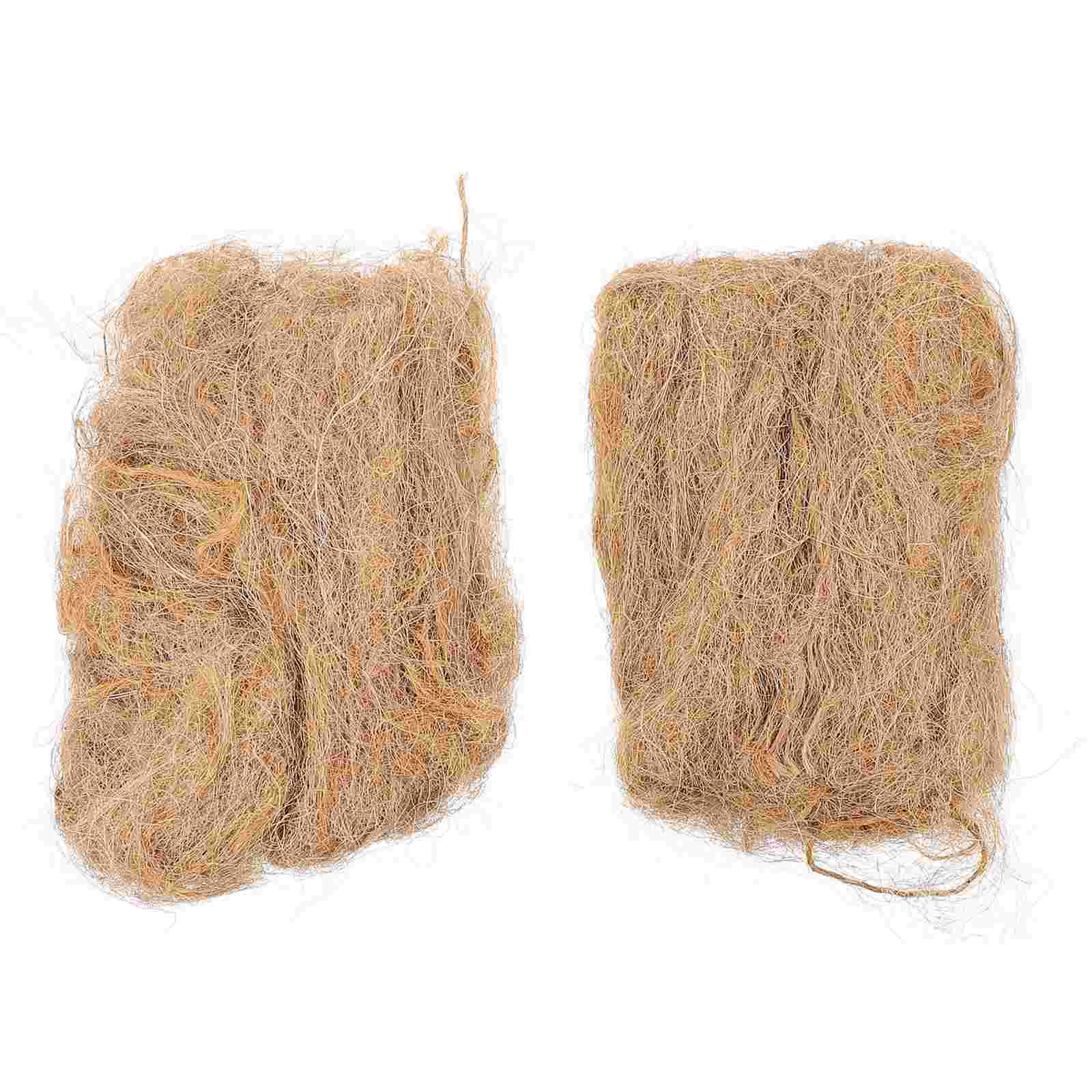 

2 Packs Jute Silk Fire Starter Silks Camping Toiletries Catch Outdoor Burner Supplies Travel Lighter