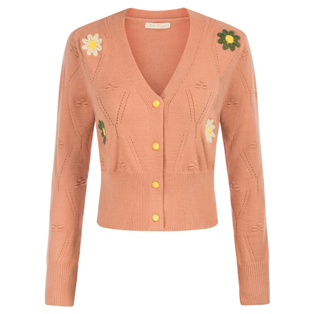 Belle Poque Women's Vintage Cropped Cardigan Long Sleeve Button Down V Neck Classic Sweater Button-up Knitwear Jacket Blouse A2
Belle Poque Women's Vintage Cropped Cardigan Long Sleeve Button Down V Neck Classic Sweater Button-up Knitwear Jacket Blouse A2