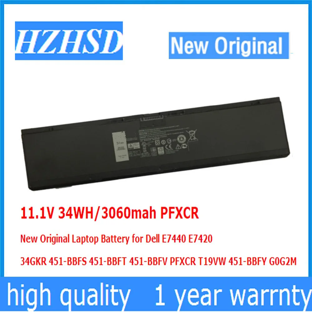 11.1V 34WH/3060mah PFXCR New Original Laptop Battery for Dell E7440 E7420 451-BBFS 451-BBFT 451-BBFV PFXCR T19VW G0G2M
11.1V 34WH/3060mah PFXCR New Original Laptop Battery for Dell E7440 E7420 451-BBFS 451-BBFT 451-BBFV PFXCR T19VW G0G2M