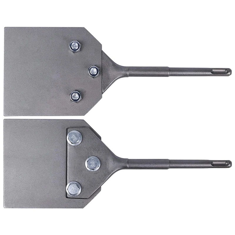 

4 Inch Wide Tile Flakes And Adhesive Removal Blades-Suitable For SDS-Plus Rotary Demolition Hammers And Hammer Drills