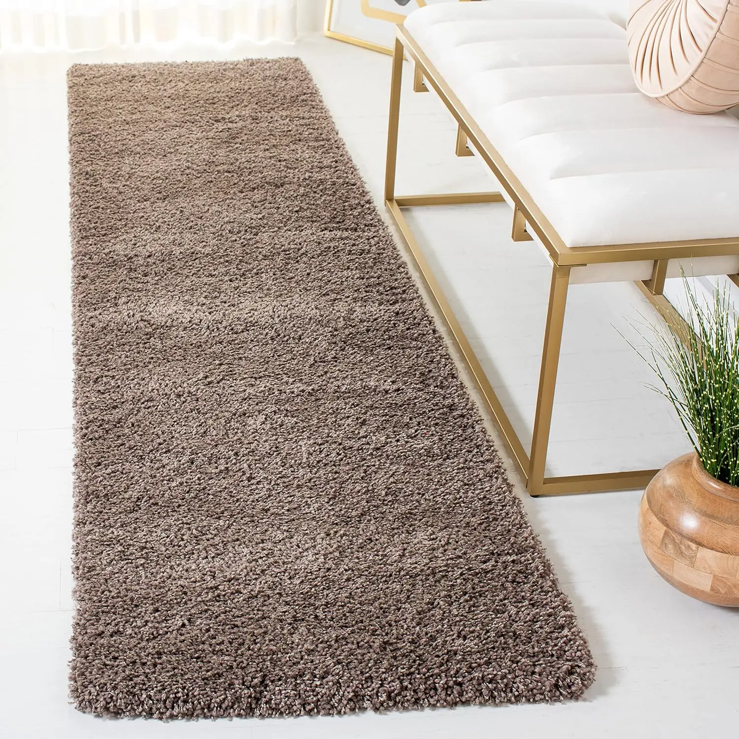 California Shag Collection Runner Rug - 2'3" x 21', Taupe, Non-Shedding & Easy Care, 2-inch Thick Ideal for High Traffic Areas
California Shag Collection Runner Rug - 2'3" x 21', Taupe, Non-Shedding & Easy Care, 2-inch Thick Ideal for High Traffic Areas
