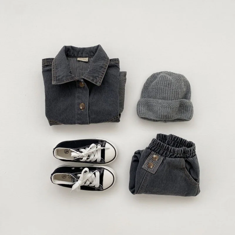 2025 New Baby Casual Denim Trousers Fashion Boys Jean Solid Toddler Loose Pants Baby Girls Harem Pants Infant Denim Clothes 13 S67043884848842c187d349ee83bf063c1
