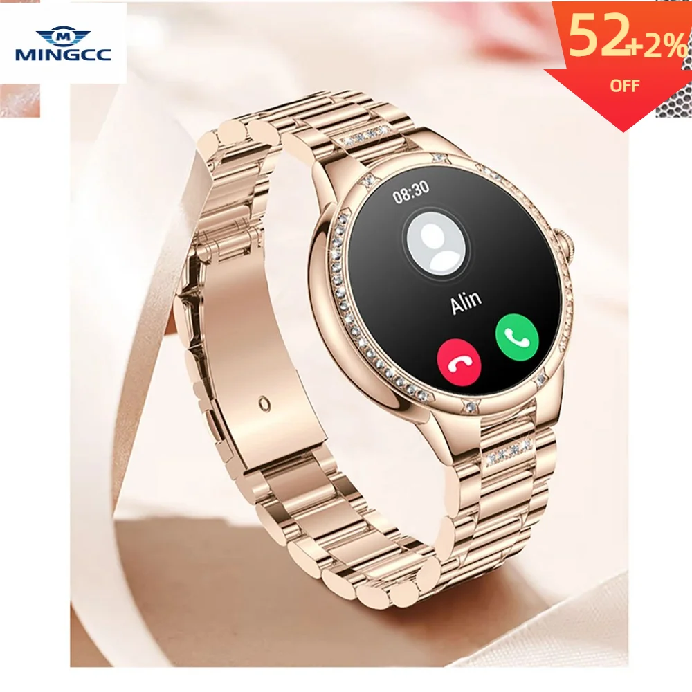 

Heart Rate Blood Pressure /Oxygen Monitoring Bluetooth Call Exercise Record Health Alert IP67 Waterproof Smartwatch For Women