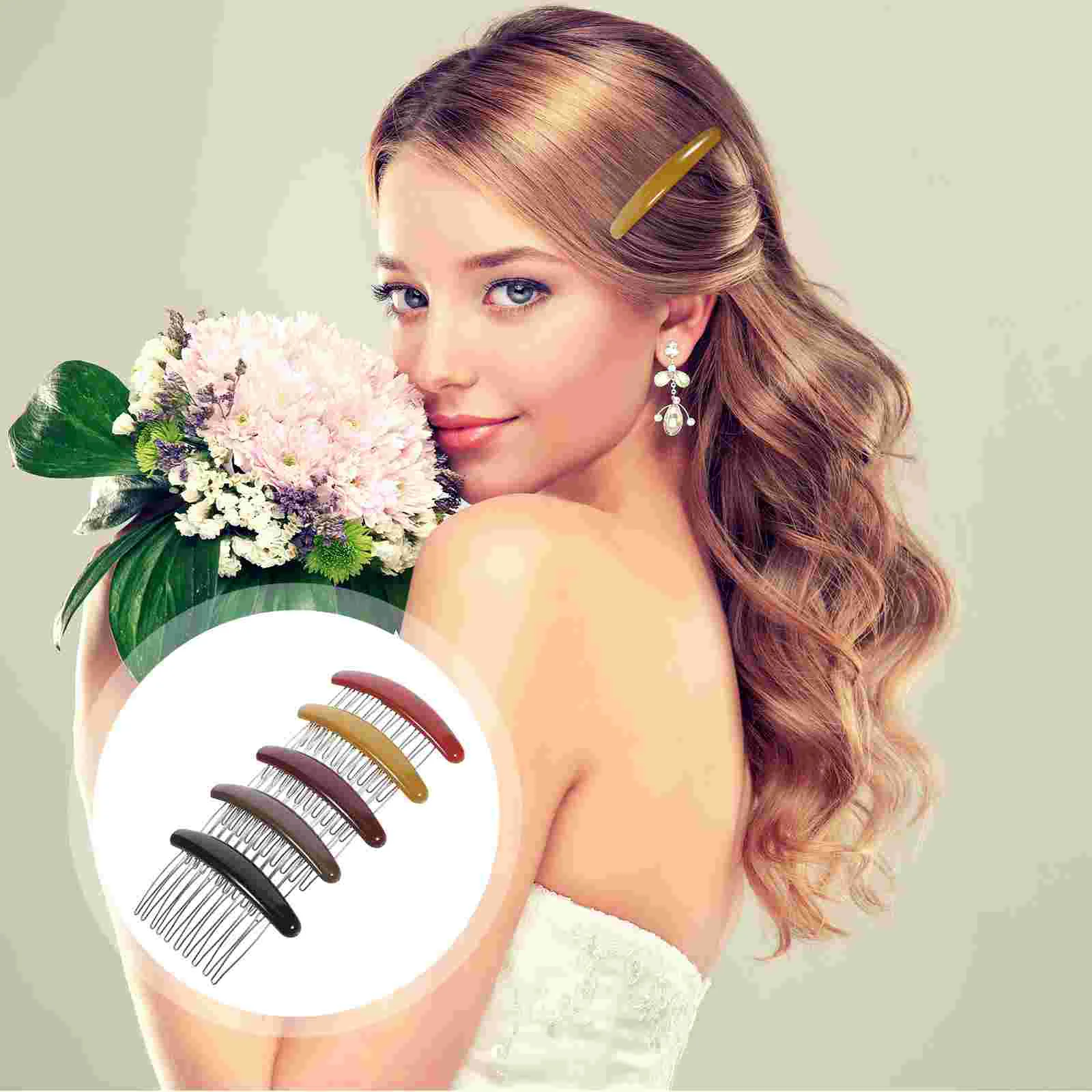 5 Pcs Hair Accessories for Girls Combs Women Headpieces Sweet Clips Formal Thin Fine Women's
5 Pcs Hair Accessories for Girls Combs Women Headpieces Sweet Clips Formal Thin Fine Women's