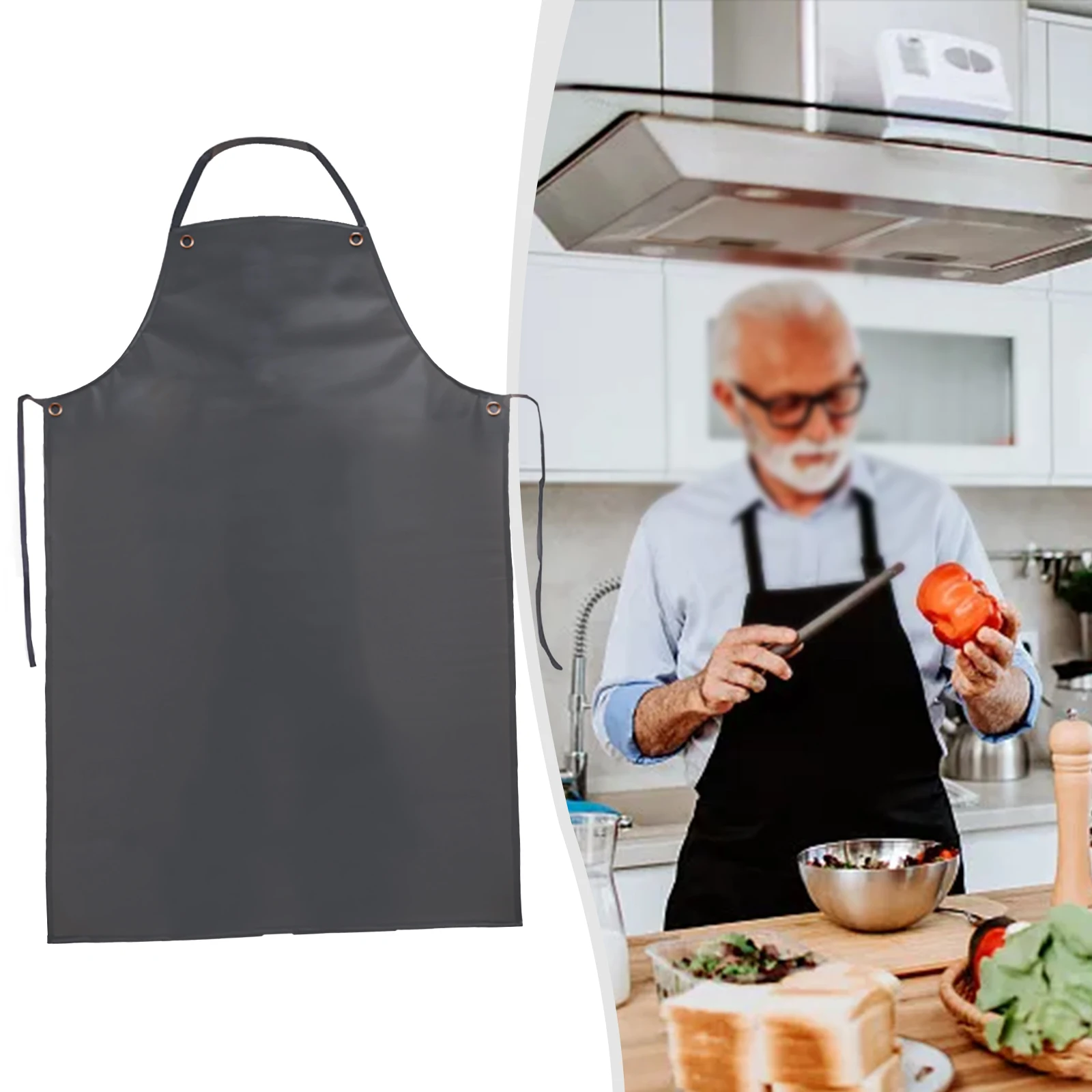 1Pc Leather PVC Black Apron Kitchen Apron Waterproof Oilproof Areas Work Cleaner Kitchen Baking Restaurant Cooking Accessories
1Pc Leather PVC Black Apron Kitchen Apron Waterproof Oilproof Areas Work Cleaner Kitchen Baking Restaurant Cooking Accessories