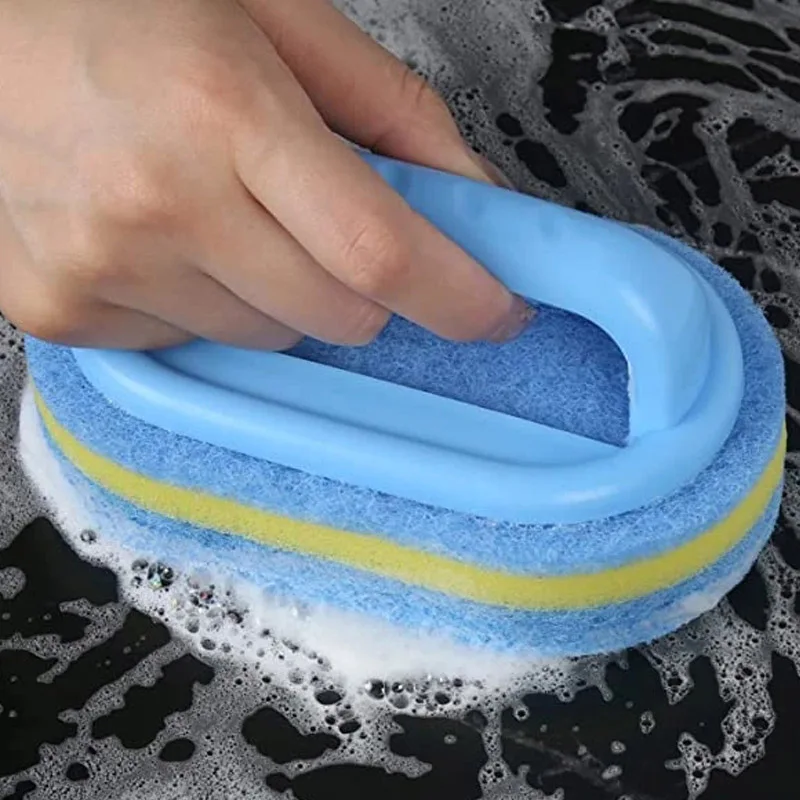 Thickening Cleaning Brush with Handle Kitchen Sponge Wipe Bathroom Tile Bathtub Cleaning Sponge Home Stain Removal Clean Tools
Thickening Cleaning Brush with Handle Kitchen Sponge Wipe Bathroom Tile Bathtub Cleaning Sponge Home Stain Removal Clean Tools