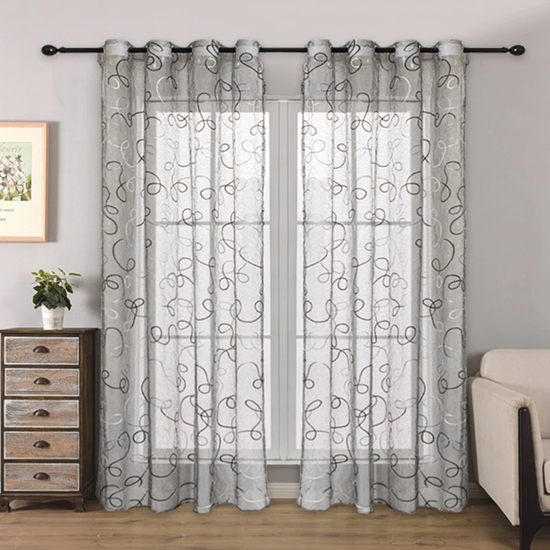 Mixed Striped Tulle Curtains for Living Room Elegant French Window Sheer Curtain in the Kitchen Patterned Panel Finished Cortina
Mixed Striped Tulle Curtains for Living Room Elegant French Window Sheer Curtain in the Kitchen Patterned Panel Finished Cortina