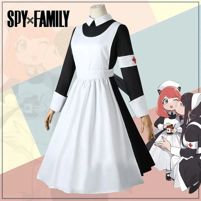 Cosplay Costumes FAMILY Anya Forger Daily Wear Maid's outfit Dresses Send Nurse's cap, Headwear,Socks
Cosplay Costumes FAMILY Anya Forger Daily Wear Maid's outfit Dresses Send Nurse's cap, Headwear,Socks