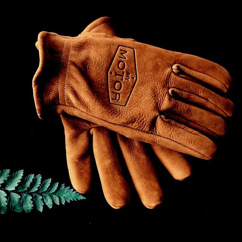 Vintage Motorcycle Gloves, Frosted Surface Cowhide, Men's and Women's Motorcycle Wear Resistant Warm Camping Gloves
Vintage Motorcycle Gloves, Frosted Surface Cowhide, Men's and Women's Motorcycle Wear Resistant Warm Camping Gloves