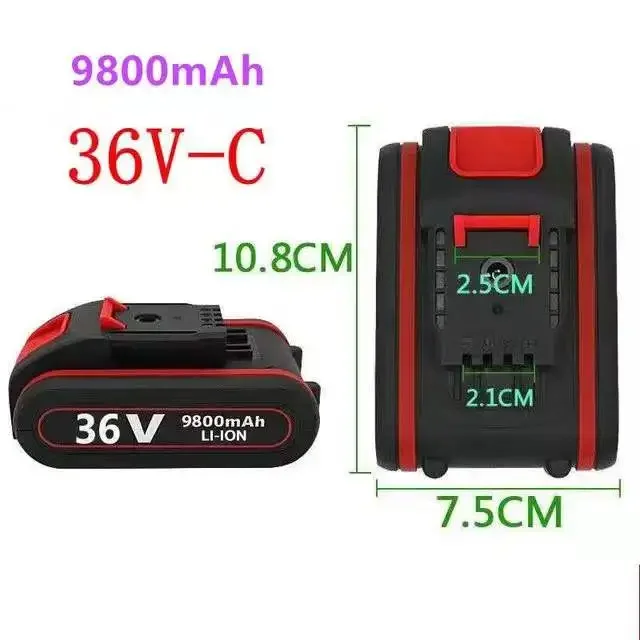 2023 New 21V 36v 9800mah electric tool general rechargeable lithium battery electric screw driver electric drill Li-ion batter
2023 New 21V 36v 9800mah electric tool general rechargeable lithium battery electric screw driver electric drill Li-ion batter