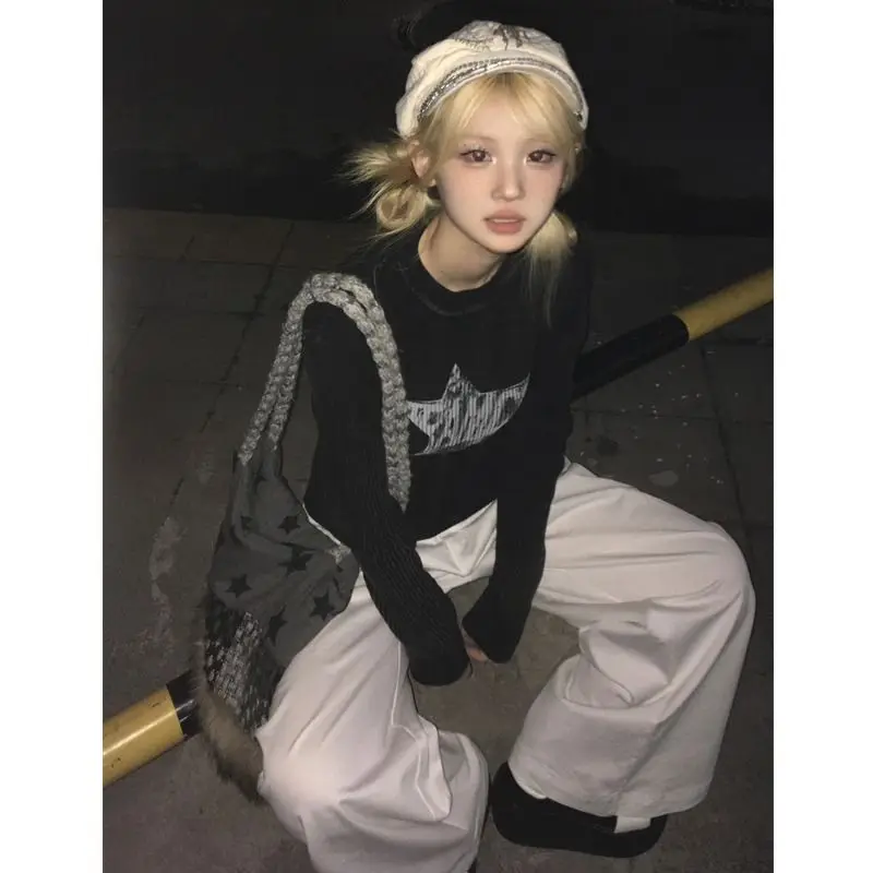 2023 Star Girl Y2k Aesthetic T-shirts for Women Harajuku Pullover Japanese Autumn Loose Long Sleeve Tees Grunge Streetwear
2023 Star Girl Y2k Aesthetic T-shirts for Women Harajuku Pullover Japanese Autumn Loose Long Sleeve Tees Grunge Streetwear