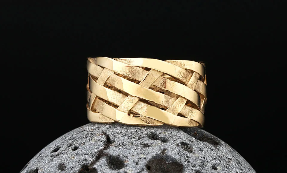 Trendy 316L Stainless Steel Wholesale Price Viking Weave Ring For Man Women Vintage Charm Polished jewelry For Teens Gift Trendy 316L Stainless Steel Wholesale Price Viking Weave Ring For Man Women Vintage Charm Polished jewelry For Teens Gift