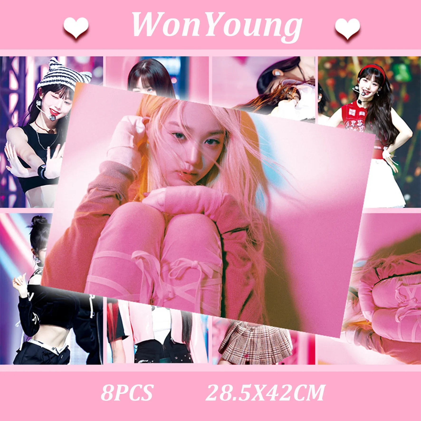 8Pcs/Set KPOP IVE (G)I-DLE New Album Poster Sticker Self-Adhesive Pictorial Wall Decor WONYOUNG YUJIN LEESEO LIZ REI Fans Gifts
8Pcs/Set KPOP IVE (G)I-DLE New Album Poster Sticker Self-Adhesive Pictorial Wall Decor WONYOUNG YUJIN LEESEO LIZ REI Fans Gifts