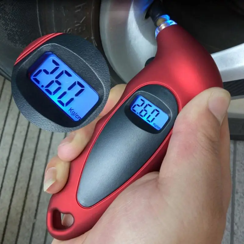 

PSI Digital Car Tire Tyre Air Pressure Gauge Meter LCD Display Manometer Barometers Tester for Car Truck Motorcycle Bike