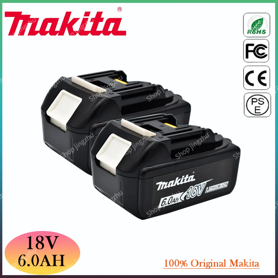 

18V 6.0Ah Makita Original With LED lithium ion replacement LXT BL1860B BL1860 BL1850 Makita rechargeable power tool battery 6AH