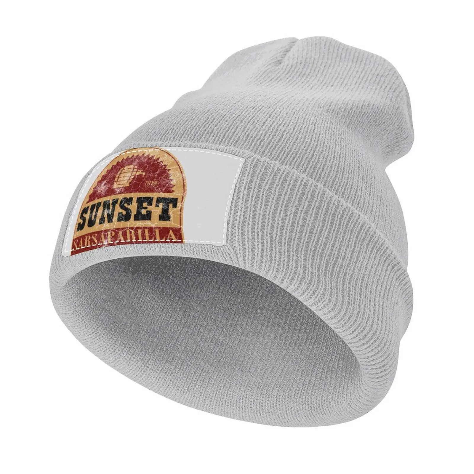 

Sunset Sarsaparilla distressed logo Knitted Hat Luxury Cap Golf Wear beach hat Caps For Women Men's