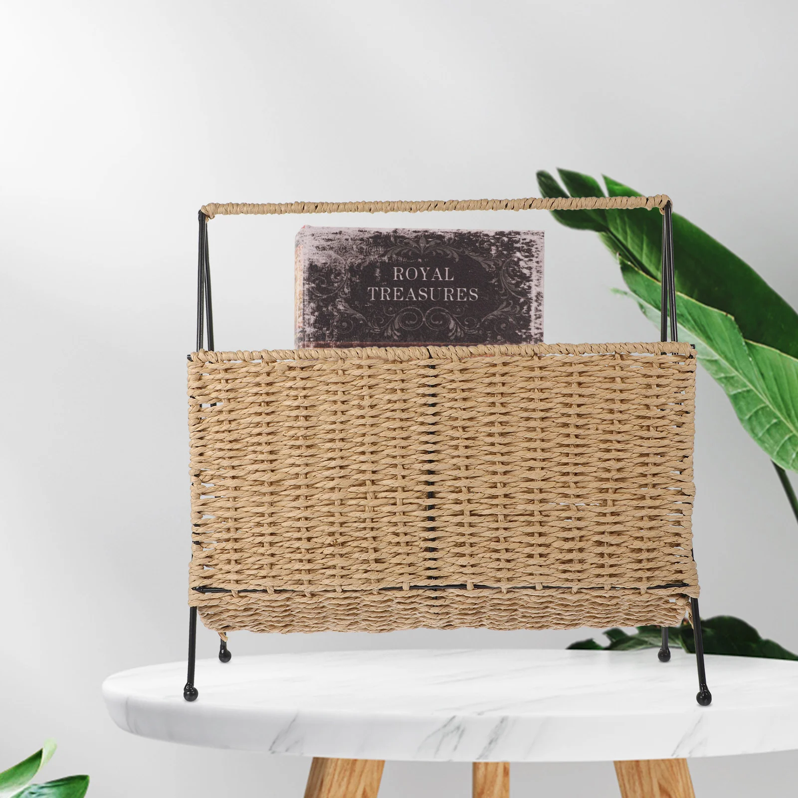 Rustic Style Book Storage Basket Snack Basket Japanese Style Woven Storage Basket
Rustic Style Book Storage Basket Snack Basket Japanese Style Woven Storage Basket