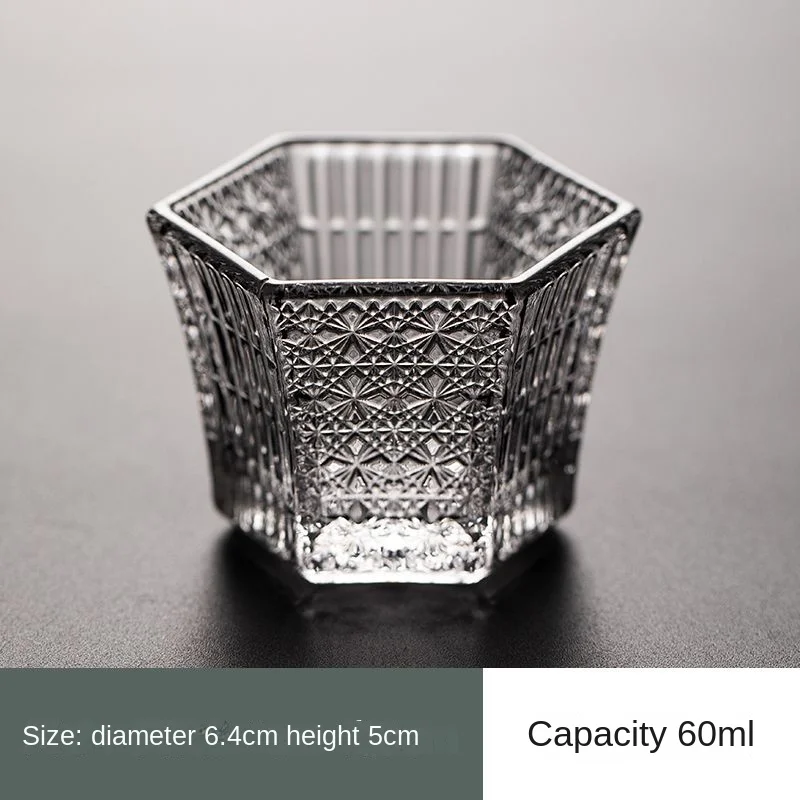 Japanese style hexagonal crystal glass, tea cup, whisky glass, sake set, single master cup wine wine glass set shot glass
Japanese style hexagonal crystal glass, tea cup, whisky glass, sake set, single master cup wine wine glass set shot glass