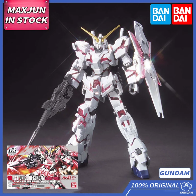

MAXJUN Original BANDAI GUNDAM Model 55734 HGUC 1/144 Destruction Mode Titanium Edition Fully Plated Anime Figure Action Toys