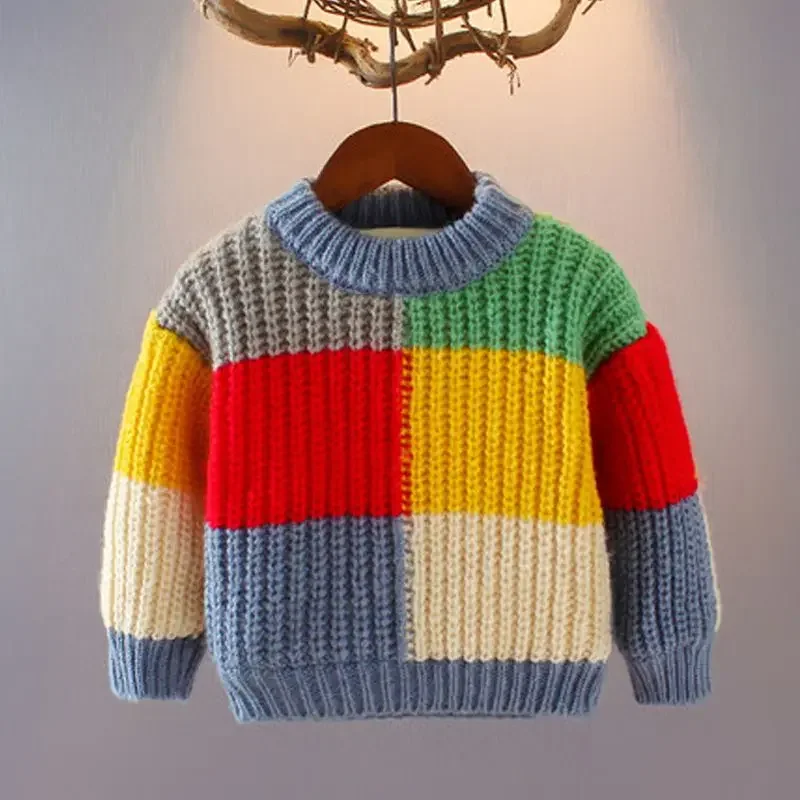 Autumn Winter 2024 New Baby Boys Sweater Girl Children Knitted Clothes Kids Pullover Jumper Toddler Sweater Plaid Color Matching
Autumn Winter 2024 New Baby Boys Sweater Girl Children Knitted Clothes Kids Pullover Jumper Toddler Sweater Plaid Color Matching