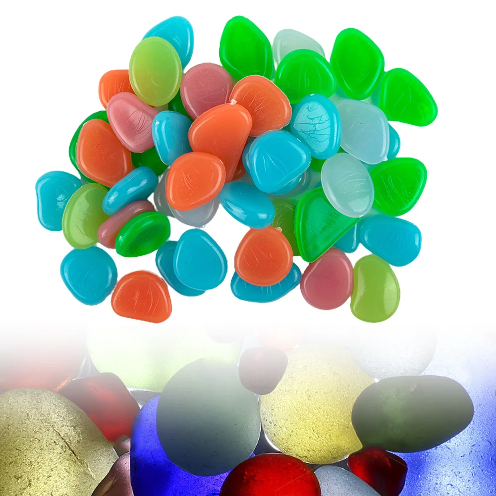 50pcs Luminous Pebbles Stone Glow In The Dark Aquarium Fish Tank Ornaments Garden Path Patio Walkways Home Decor
50pcs Luminous Pebbles Stone Glow In The Dark Aquarium Fish Tank Ornaments Garden Path Patio Walkways Home Decor