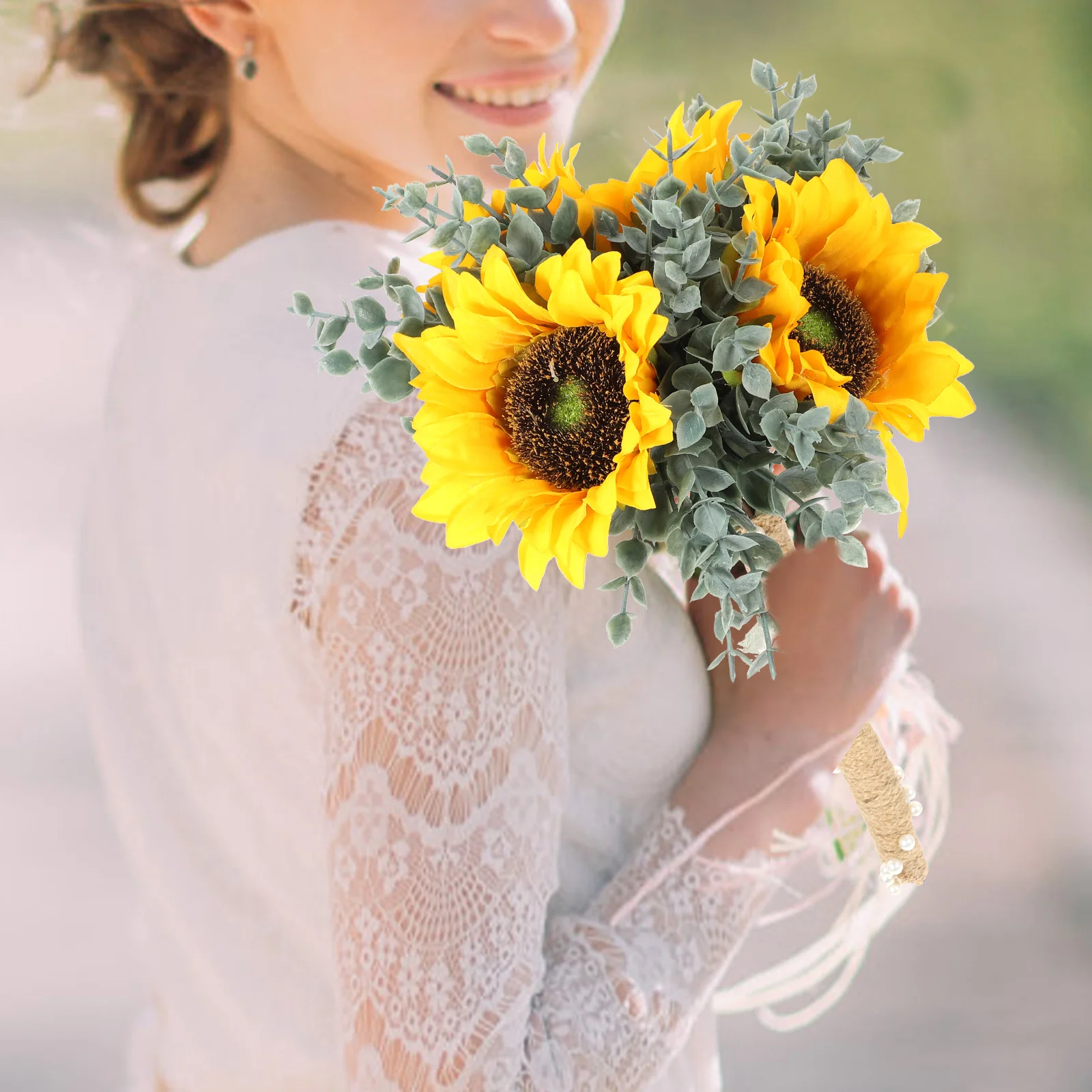 Wedding Romantic Sunflower Bouquet Bride Bridal Bouquet Artificial Sunflower Bouquet Decor
Wedding Romantic Sunflower Bouquet Bride Bridal Bouquet Artificial Sunflower Bouquet Decor