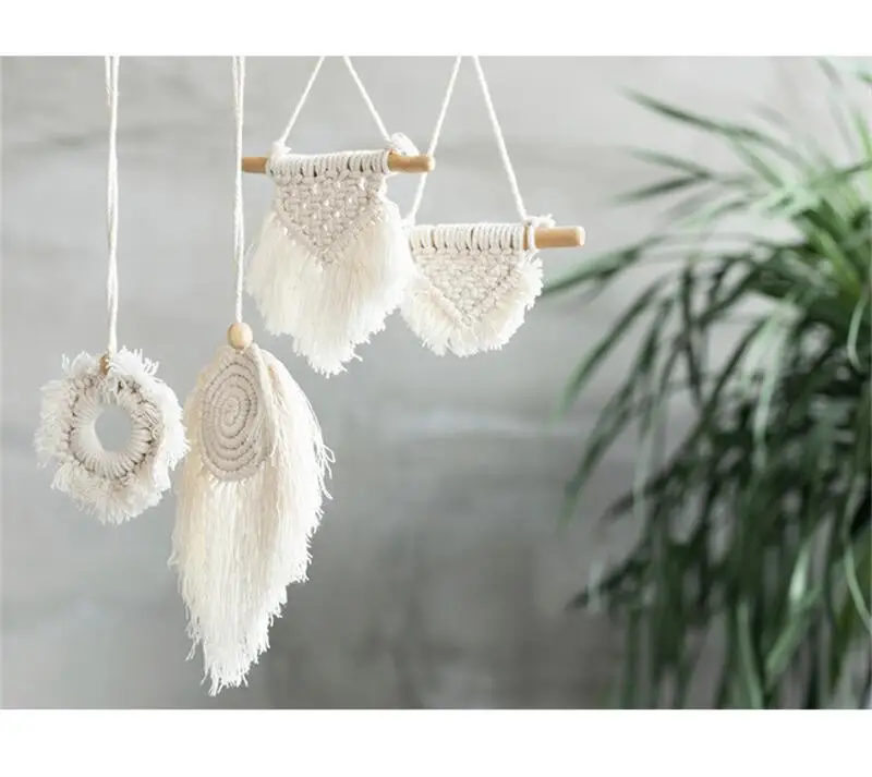 Mini Bohemian Cotton Macrame Wall Hanging 2 S6723b7d0f97741788a9775a4c51846a07