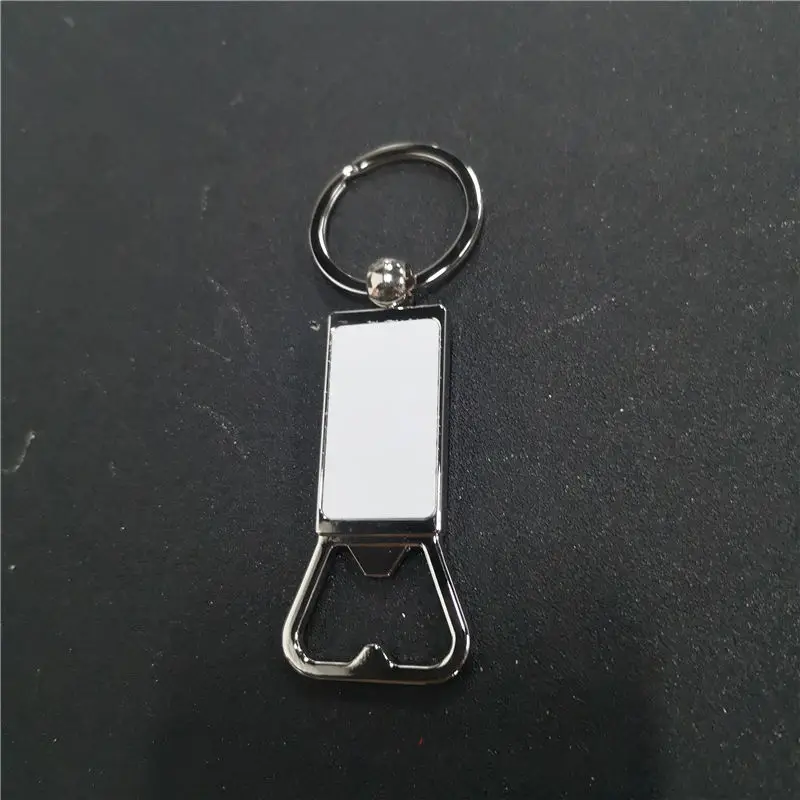 

sublimation blank Bottle opener keychains key ring heat transfer printing blank diy materials 20pcs/lot