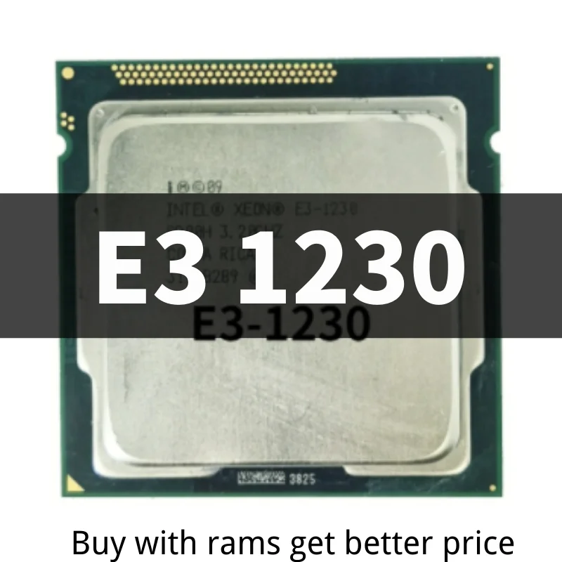 Фото Xeon E3-1230 E3 1230 3.2 GHz Quad-Core Eight-Thread CPU Processor 8M 80W LGA 1155 | Компьютеры и офис