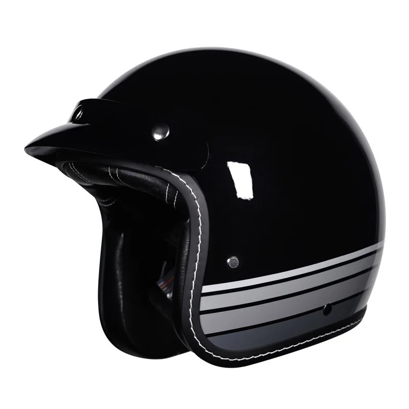 

Open Face Motorcycle Helmets 3/4 Half Helmet for Moped ATV UTV Motocross Cruiser Scooter DOT Approved Retro Jet Helm Men Women