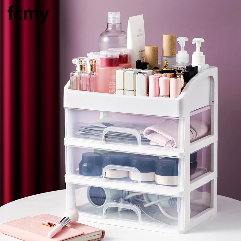New Cosmetics Storage Box Three Layer Drawer Makeup Jewelry Organizer Desktop Lipstick Nail Oil Container Beauty Cosmetic Case
New Cosmetics Storage Box Three Layer Drawer Makeup Jewelry Organizer Desktop Lipstick Nail Oil Container Beauty Cosmetic Case