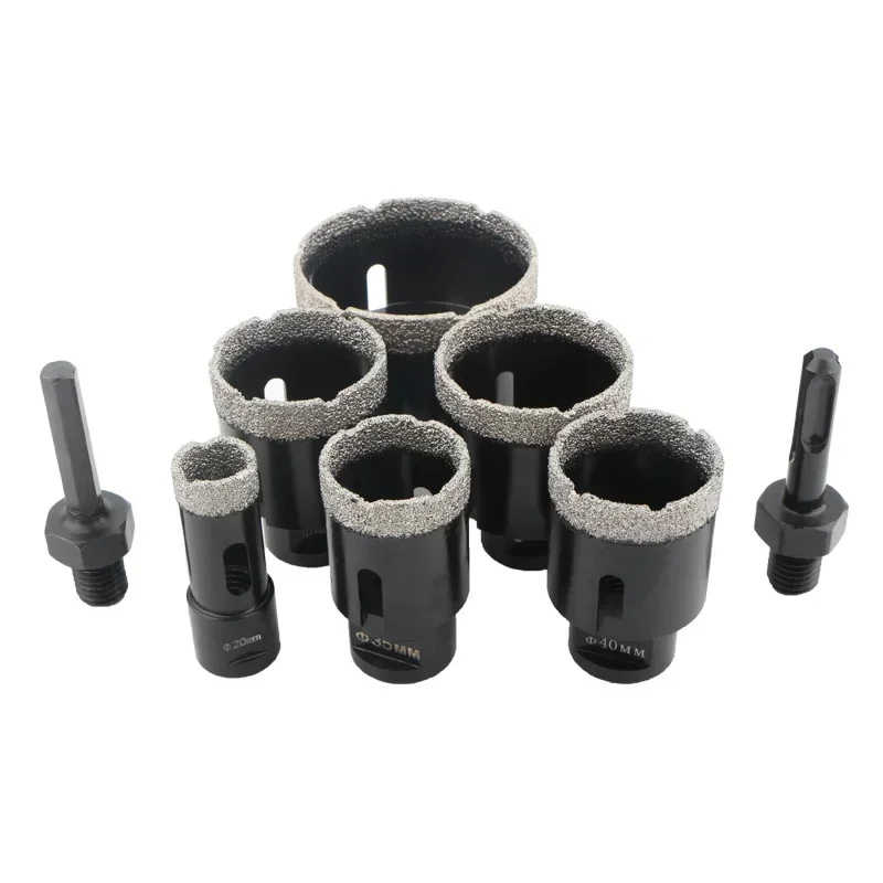 8Pcs Diamond Dry Drill Bits Set M14 Brazed Diamond Drilling Core Bits Hole Saw Tile Ceramic Marble Granite Porcelain Hole Opener
8Pcs Diamond Dry Drill Bits Set M14 Brazed Diamond Drilling Core Bits Hole Saw Tile Ceramic Marble Granite Porcelain Hole Opener