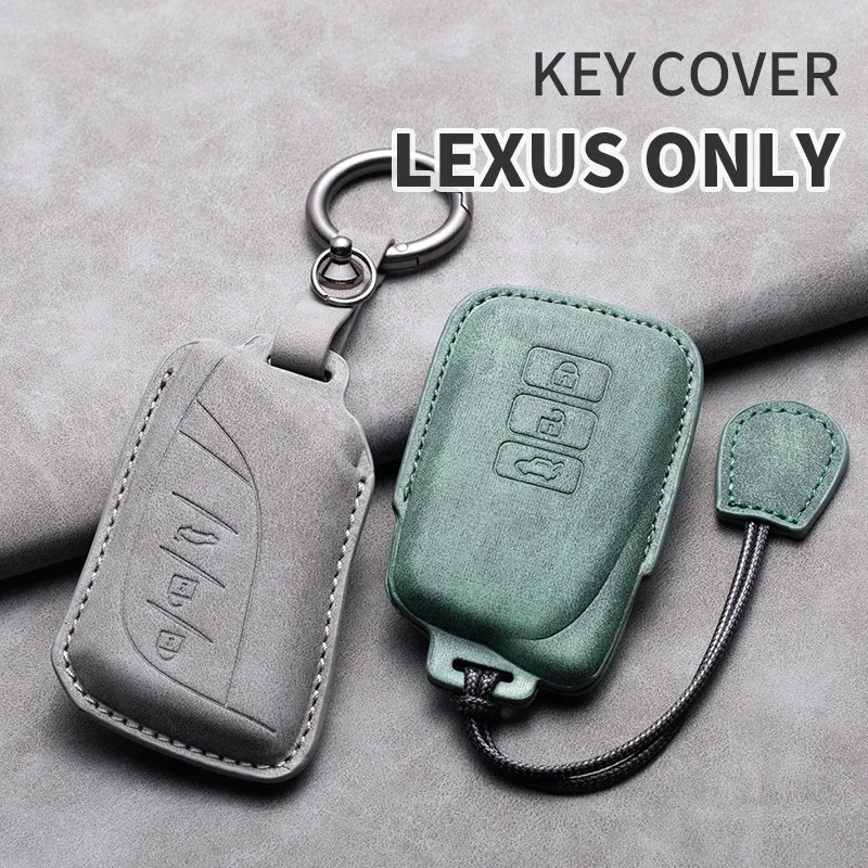 

Car Key Case Cover Shell For Lexus ES LS UX UX 300e NX LC NX GS RX IS ES GX LX RC 350 LS 450H 300H Leather Car Keychain