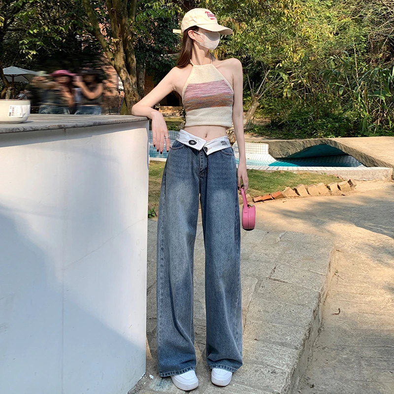 Y2K Street Fashion Jeans Women High Waist Loose Wide Leg Jeans Denim Straight Pants Female Summer Jean Trousers 9559
Y2K Street Fashion Jeans Women High Waist Loose Wide Leg Jeans Denim Straight Pants Female Summer Jean Trousers 9559