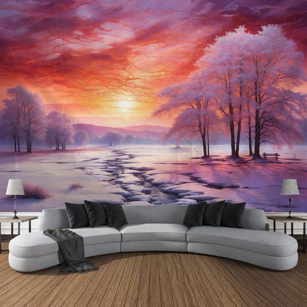 Winter Color Tapestry Wall Art, Large Tapestry Mural Decoration, Home Bedroom, Living Room Decoration
Winter Color Tapestry Wall Art, Large Tapestry Mural Decoration, Home Bedroom, Living Room Decoration