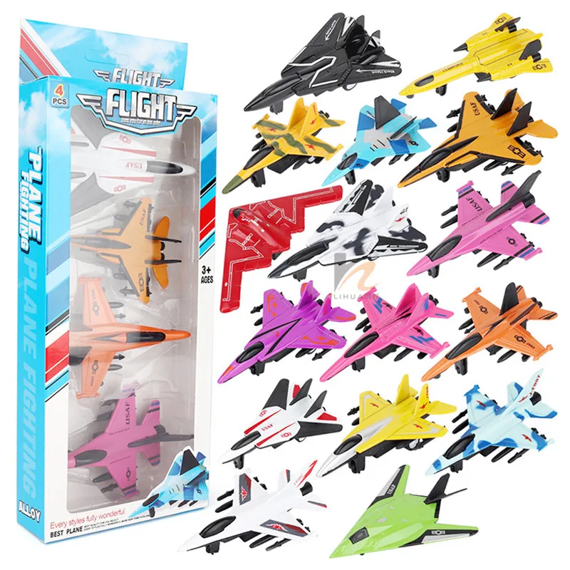 4Pcs/Set Alloy Military Fighter Aircraft Toys Pull Back Reconnaissance Plane Metal Flying Decorations Model Toy For Children Kid
4Pcs/Set Alloy Military Fighter Aircraft Toys Pull Back Reconnaissance Plane Metal Flying Decorations Model Toy For Children Kid