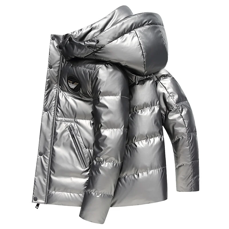 90% Brand Glossy Top Quality White Duck Down Jacket Mens Fashion Short Style Hooded Down Coat Men's Winter Jackets
90% Brand Glossy Top Quality White Duck Down Jacket Mens Fashion Short Style Hooded Down Coat Men's Winter Jackets