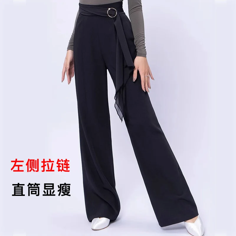 High Waist Female Ballroom Dance Pants Professional Waltz Tango Dancing Practice Costumes Expansion Mesh Wearable Costume
High Waist Female Ballroom Dance Pants Professional Waltz Tango Dancing Practice Costumes Expansion Mesh Wearable Costume
