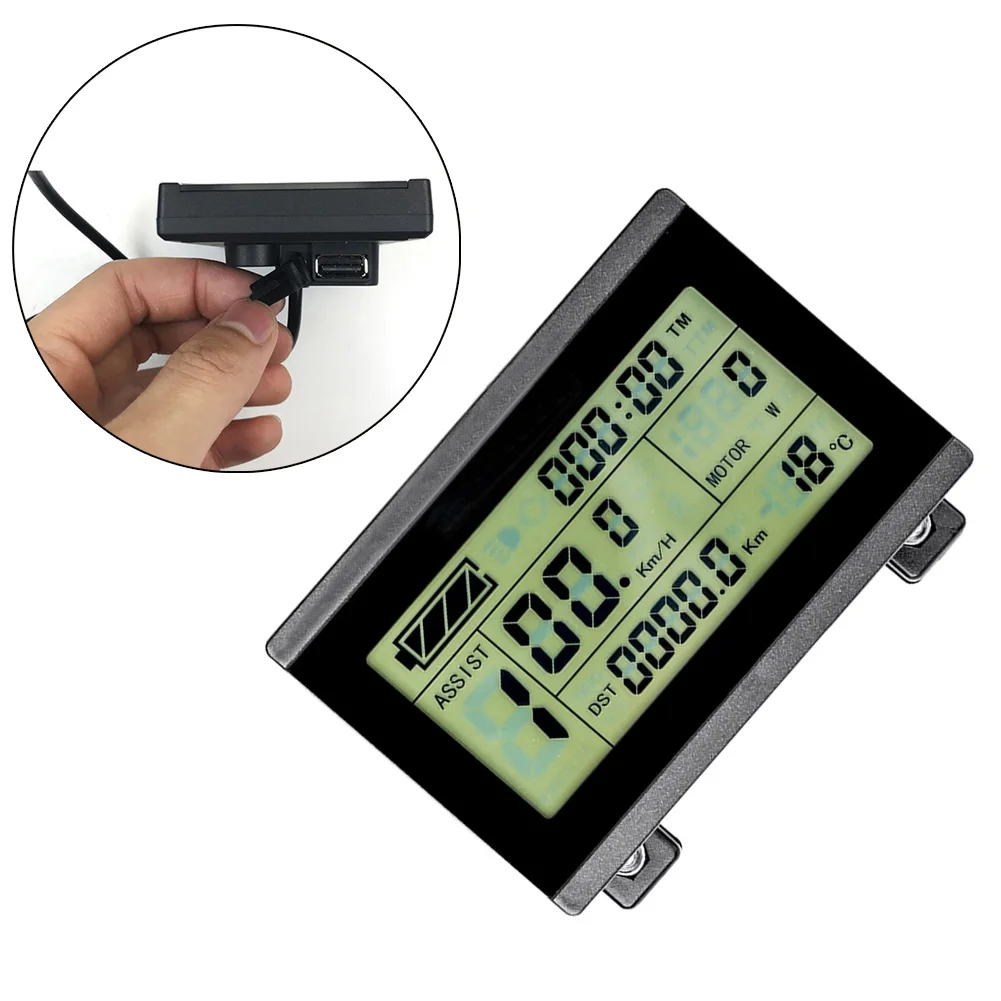 ЖК-дисплей 24/36/48 в для электронного велосипеда KT-LCD3U SM, измеритель с разъемом USB, дисплей, монитор, аксессуары для модификации велосипеда
ЖК-дисплей 24/36/48 в для электронного велосипеда KT-LCD3U SM, измеритель с разъемом USB, дисплей, монитор, аксессуары для модификации велосипеда