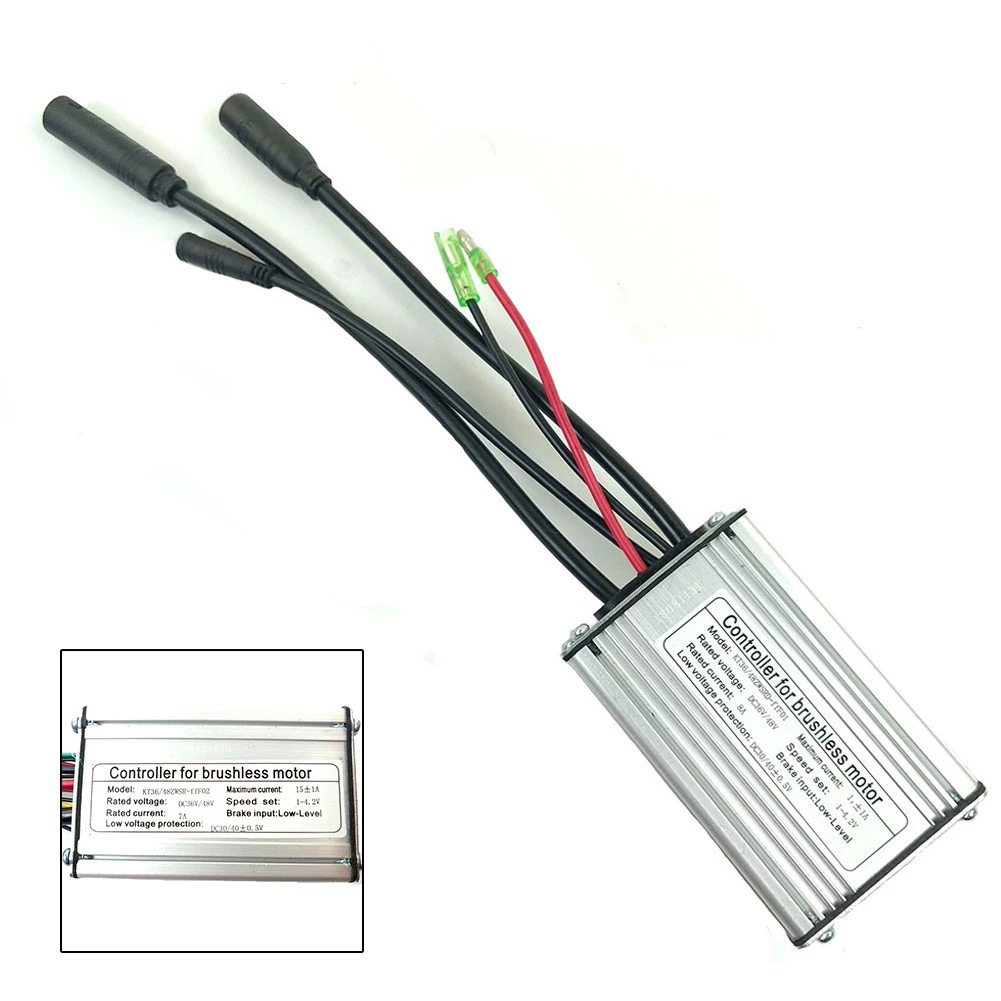 Ebike Controller KT Controller Brushless Motor DC 36V/48V For KT Series Motors KT-15A Speed Setting 1-4.2V 1pc
Ebike Controller KT Controller Brushless Motor DC 36V/48V For KT Series Motors KT-15A Speed Setting 1-4.2V 1pc