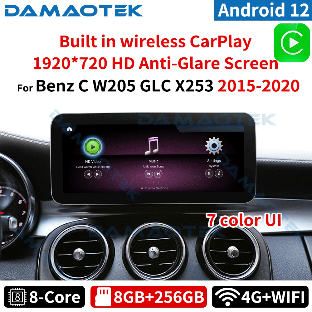 DamaoTek Android 12.0 10.25'' Car Monitor Radio Player For Mercedes Benz C GLC X253 W205 2015 - 2020 NTG 5.0 5.5 Auto Upgrade
DamaoTek Android 12.0 10.25'' Car Monitor Radio Player For Mercedes Benz C GLC X253 W205 2015 - 2020 NTG 5.0 5.5 Auto Upgrade