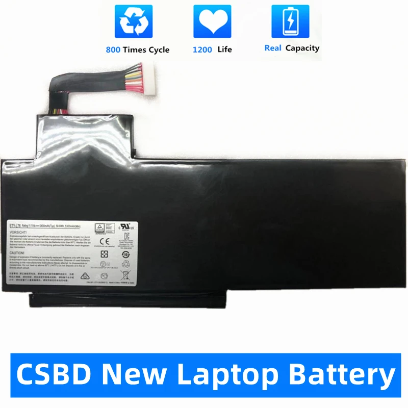 CSBD New BTY-L76 Laptop Battery For MSI GS70 2OD 2PC 2PE 2QC 2QD 2QE GS72 MS-1771 MS-1772 MS-1773 MS-1774 MEDION X7613 MD98802
CSBD New BTY-L76 Laptop Battery For MSI GS70 2OD 2PC 2PE 2QC 2QD 2QE GS72 MS-1771 MS-1772 MS-1773 MS-1774 MEDION X7613 MD98802