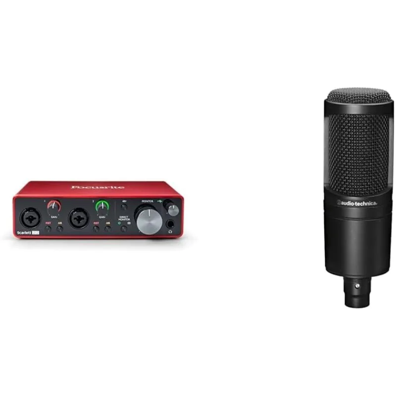 

Focusrite Scarlett Solo 3rd generation USB Audio interface and Audio-Technica AT2020 recording bundle