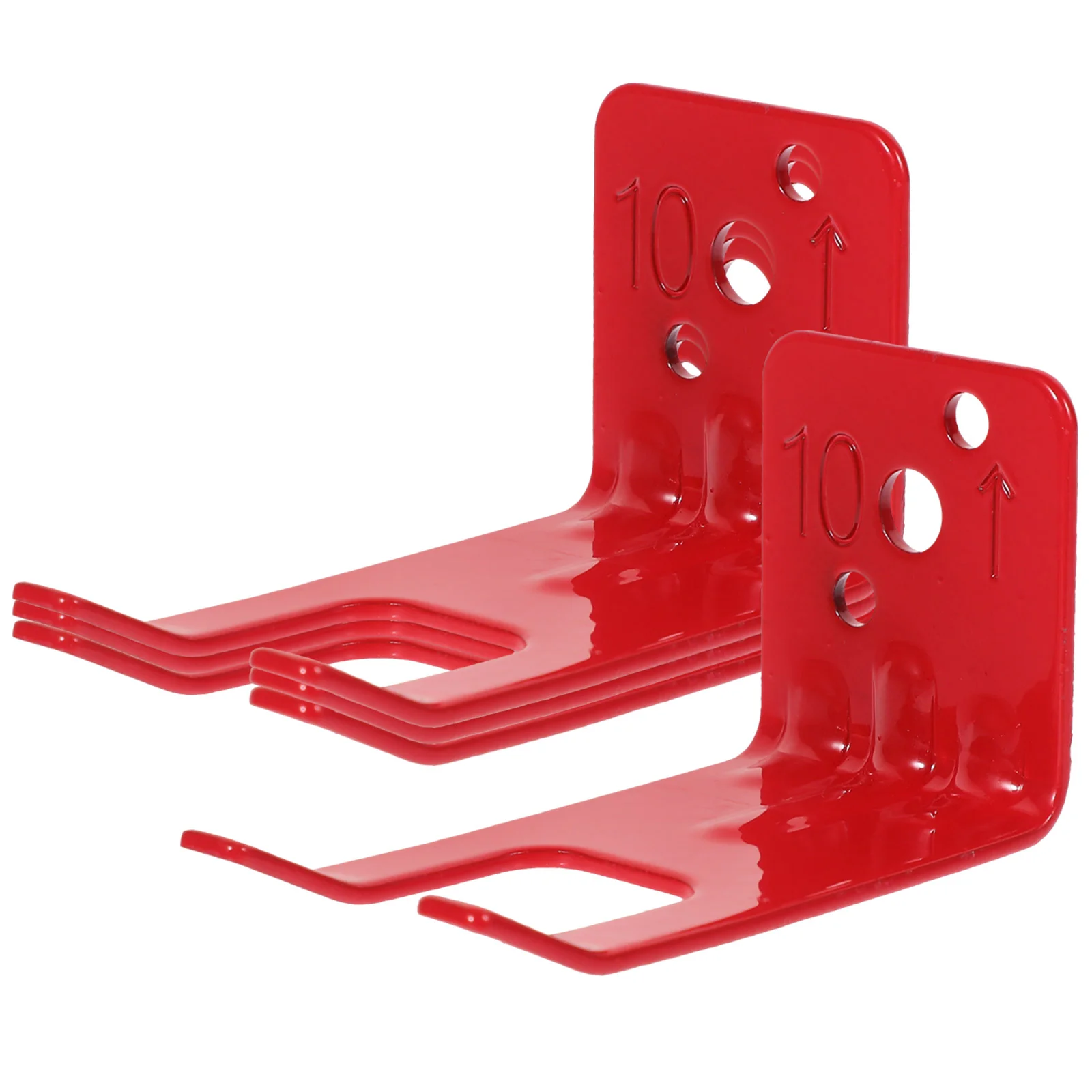 

4 Pcs Hooks Fire Extinguisher Bracket Heavy Duty Mount for Home Wall Hanging Holder Red