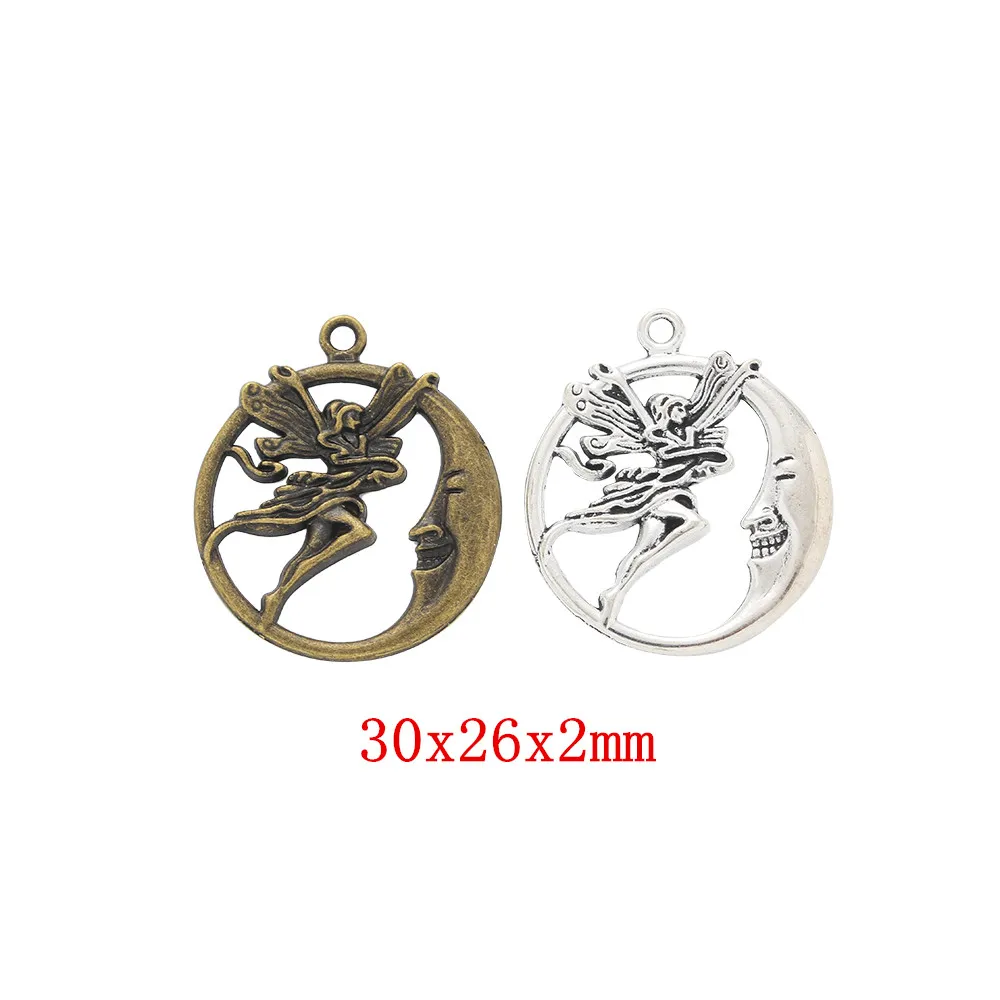 

30pcs angel Craft Supplies Charms Pendants for DIY Crafting Jewelry Findings Making Accessory 1252