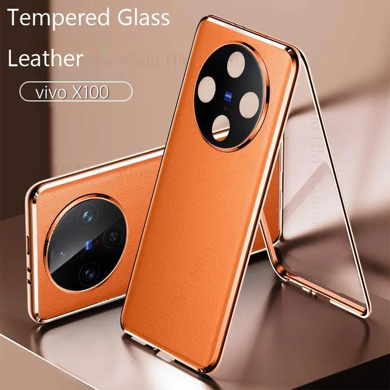 For VIVO X100 Pro Tempered Glass Leather Phone Case For vivo X90S X90 Pro Plus IQOO Neo 8 Pro 360 Double Sided Magnet Flip Cover
For VIVO X100 Pro Tempered Glass Leather Phone Case For vivo X90S X90 Pro Plus IQOO Neo 8 Pro 360 Double Sided Magnet Flip Cover