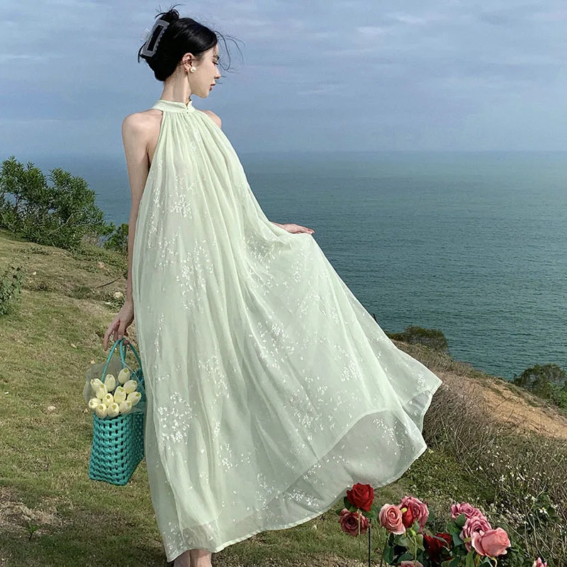 New Loose Chiffon Chinese Style dress Women Summer 2024 Y2K Fashion Seaside Vacation Beach Dressess Luxury Party Vestidos Female
New Loose Chiffon Chinese Style dress Women Summer 2024 Y2K Fashion Seaside Vacation Beach Dressess Luxury Party Vestidos Female