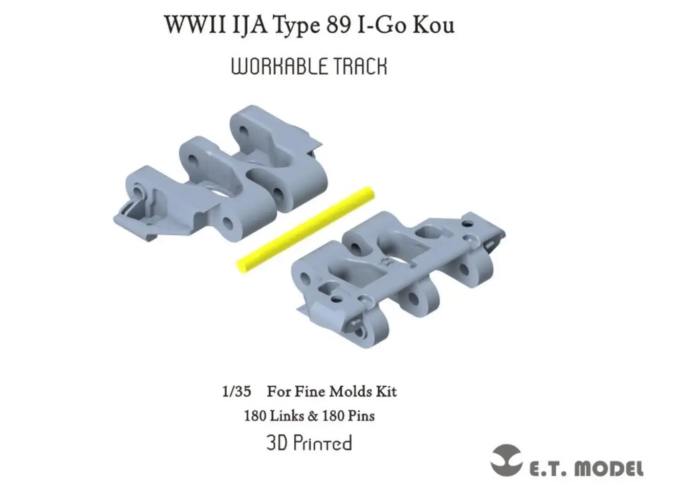 

ET MODEL P35-035 1/35 WWII IJA Type 89 I-Go Kou Workable Track